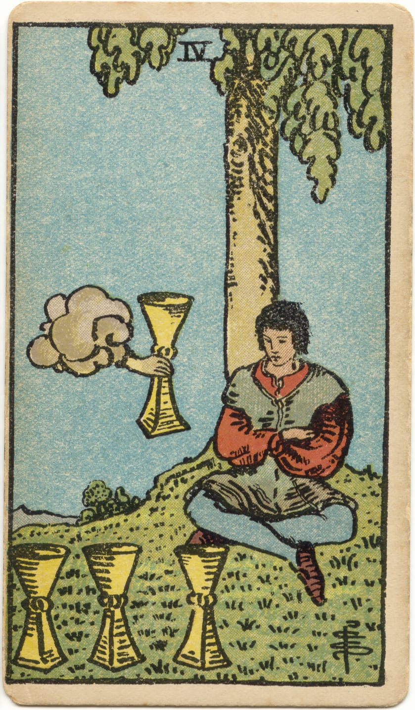 Kupaların Dörtlüsü Tarot Kartı